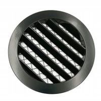 KRATKA ŚCIENNA ALUMINIOWA Z SIATKĄ CZARNY MAT 200MM 02-634 AIR ROXY