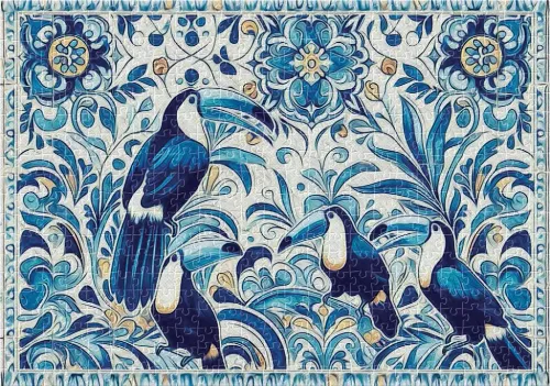 Puzzle 500 elementów. Art on Tiles 1 na Arena.pl