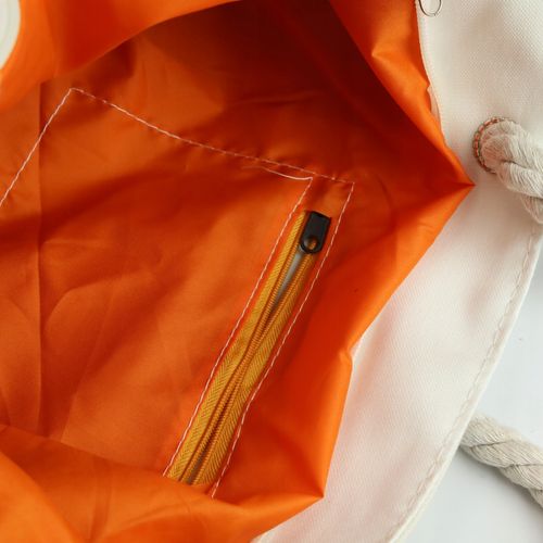 TORBA PLAŻOWA MIEJSKA MATERIAŁOWA Z PODSZEWKĄ SHOPPER NA RAMIĘ Z ZAMKIEM na Arena.pl