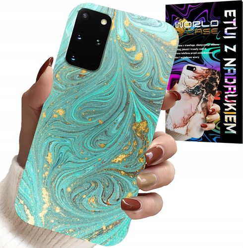 ETUI DO SAMSUNG GALAXY S20 PLUS - MARMURKOWE WZORY + FOLIA HYDROŻEL na Arena.pl