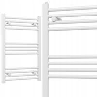 2X GRZEJNIK ŁAZIENKOWY DRABINKA 500x800 322W 12-ŻEBEREK BIAŁY 50 x 80 cm SL
