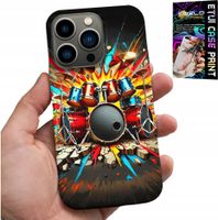 ETUI DO IPHONE 16 PRO MAX - ROCK PERKUSJA BĘBNY ROCK & ROLL + FOLIA