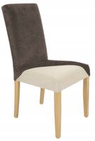 Pokrowiec Na Krzesło Kakaowy Brąz Welur Elastyczny