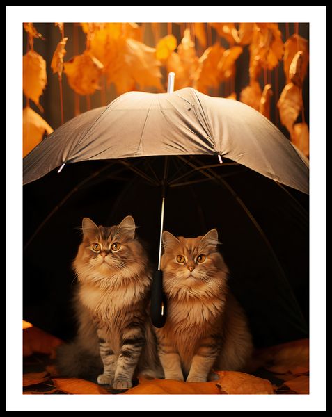 Plakat 50x65cm Jesienny Koci Schron zdjęcie 3