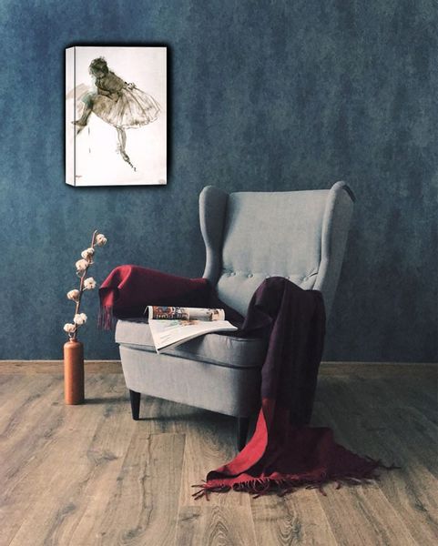 Study of a Ballet Dancer, Edgar Degas - obraz na płótnie 60x80 cm zdjęcie 2