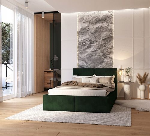 Łóżko 120x200 tapicerowane stelaż metalowy FRESIA na Arena.pl