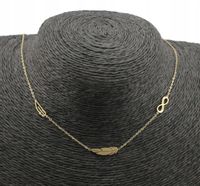 NASZYJNIK STAL CHIRURGICZNA CELEBRYTKA ZŁOTY PIÓRKA AISADI