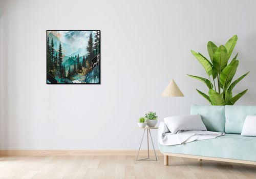Plakat 70x70cm Przeplatane Krajobrazy na Arena.pl