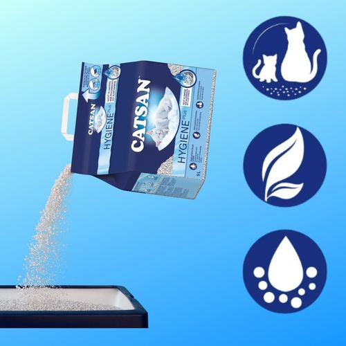 Żwirek dla Kota CATSAN Hygiene Plus Super Chłonny Bezzapachowy Wydajny 9L na Arena.pl