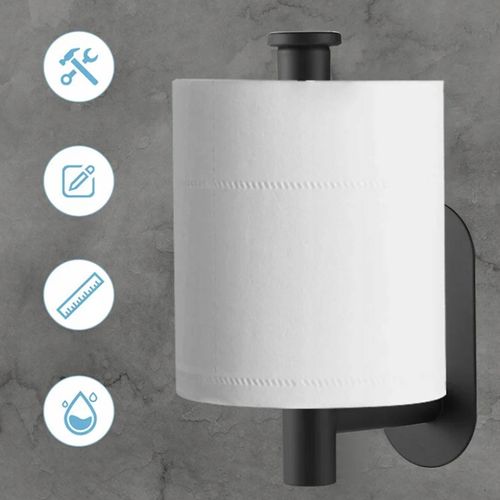 UCHWYT WIESZAK NA PAPIER TOALETOWY BEZ WIERCENIA SAMOPRZYLEPNY WC ŁAZIENKA na Arena.pl