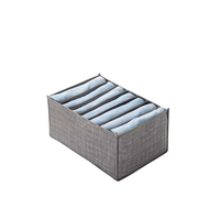 Estaky Organizer Ubrań do Szuflad Szary 35 x 23.5 x 18 cm