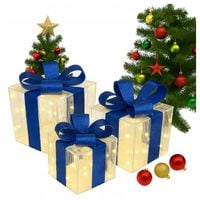 Prezenty Świąteczne Zestaw Prezent Dekoracja Świąteczna Podświetlane Led