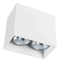 Plafon LAMPA sufitowa GAP 9385 Nowodvorski metalowa OPRAWA prostokątna downlight biała