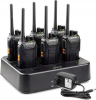Retevis RT27 Walkie Talkie PMR446, krótkofalówka Z 6-DrożNą łAdowarką,radio