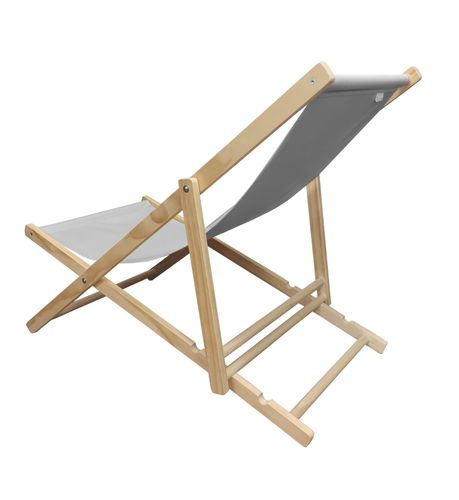 Leżak Drewniany  Szary – Regulowany 3 Pozycje na Arena.pl