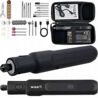WAART MINI SZLIFIERKA AKUMULATOROWA 3.7V, ETUI, AKCESORIA 70 szt.