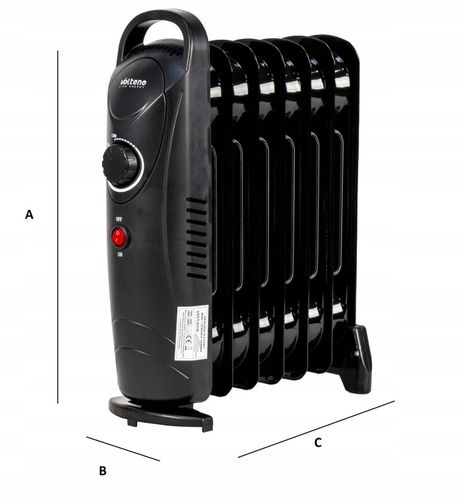 GRZEJNIK ELEKTRYCZNY 700 WATT OLEJOWY 7 ŻEBEREK TERMOSTAT ŻEBERKOWY OLEJAK na Arena.pl