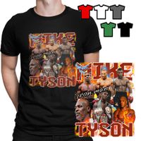 KOSZULKA T-SHIRT MĘSKI WZORY - IRON MIKE TYSON BOKS MMA WALKI KLATKA - M