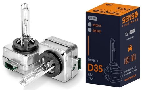 ŻARNIK SENSO D3S 6000K XENON HOMOLOGACJA E4 BASIC ZIMNA BIEL na Arena.pl