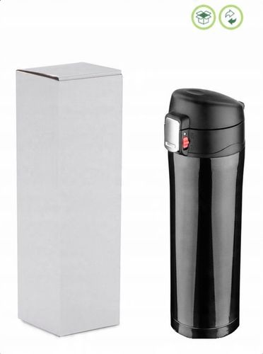 KUBEK TERMICZNY TERMOS NA KAWĘ HERBATĘ DO SAMOCHODU 440 ml PREZENT CZARNY na Arena.pl