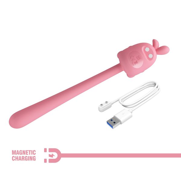 Cute Bunny, Flirting Stick, 7 Vibration Functions, Magnetic Usb Charging zdjęcie 10