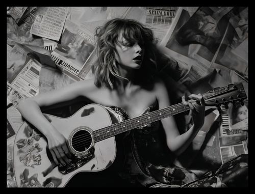 Plakat 40x30cm Młoda Gitarzystka na Arena.pl