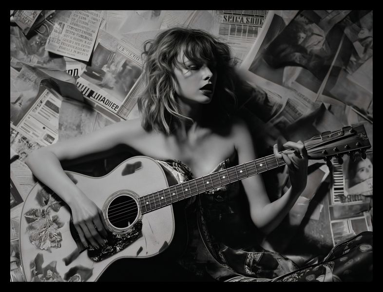 Plakat 40x30cm Młoda Gitarzystka zdjęcie 2