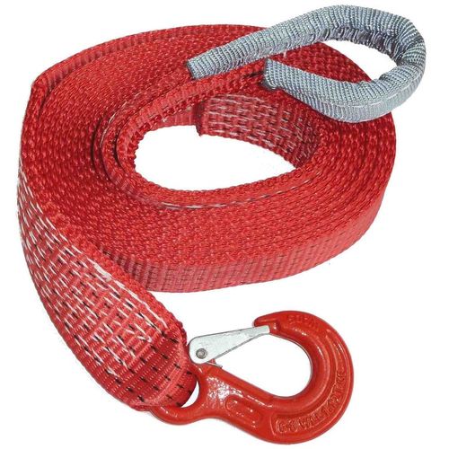 Lina linka holownicza taśmowa 7500 kg 50 mm 5 m hak + hak AMIO-02013 na Arena.pl