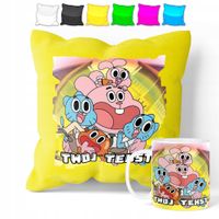 ZESTAW: KUBEK + POSZEWKA - GUMBALL - PREZENT WIELE WZORÓW + IMIĘ