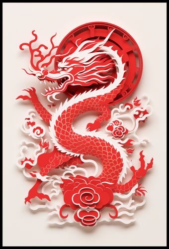 Plakat 61x90,5cm Czerwony Smok na Arena.pl