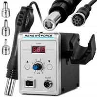 Stacja Lutownicza Hot Air Lutownica na Gorące Powietrze Zestaw + Groty