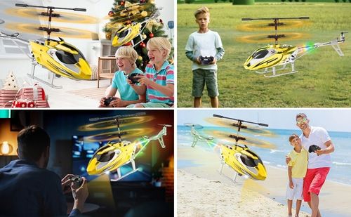 HELIKOPTER ZDALNIE STEROWANY SAMOLOT RC NA PILOT PREZENT ŚMIGŁOWIEC Z LED na Arena.pl