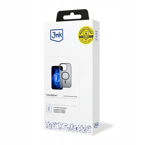 Etui z MagSafe na Apple iPhone 16 Pro Max - 3mk Frosty MagCase Black na Arena.pl