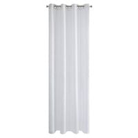 Biała zasłona srebrna nić PIĘKNA ELEGANCKA kółka