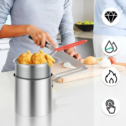 Mini Garnek z Koszem Frytkownica do Smażenia Głębokiego Frytek Uniwersalny na Arena.pl