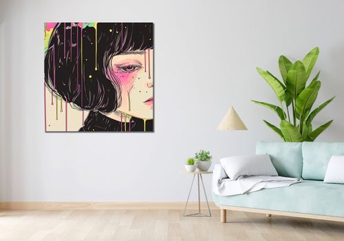 Obraz 100x100cm Strugi Kolorów na Arena.pl