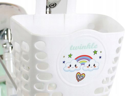 ROWER ROWEREK DZIECIĘCY DLA DZIEWCZYNKI PROWADNIK KOŁO 16 CALI RAINBOW MINT na Arena.pl