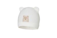Broel ATANAZY czapka dla chłopca uszka ecru 39-41
