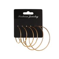 zestaw 3 par kolczyków koła złote k1511