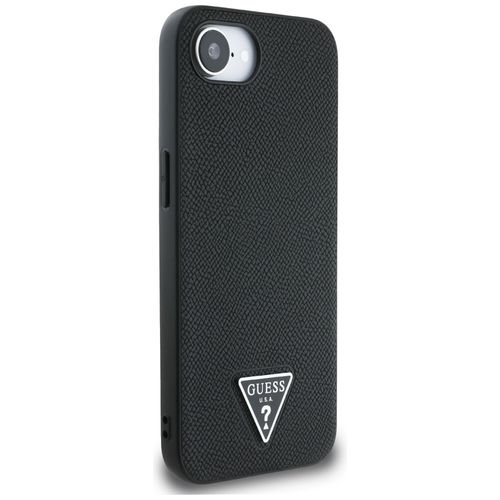 Etui Guess Grained Triangle MagSafe do   iPhone 16e czarny na Arena.pl