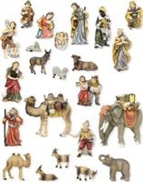 Figurki Figury do Szopki - maks. 11cm wysokie - 23 elementy- NAJPIĘKNIEJSZE