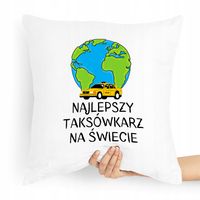 Poduszka Prezent Taksówkarza Najlepszy Taksówkarz Z Nadrukiem Ze Zdjęciem