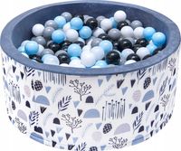 Suchy basen dla dzieci z piłeczkami kulkami 200 piłkami kojec 90x40