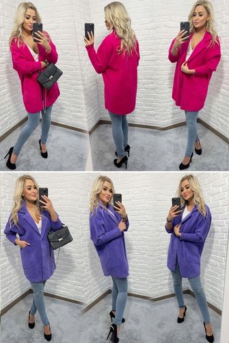 Sweter ALPAKI kurtka WEŁNA MODNE KOLORY oversize na Arena.pl