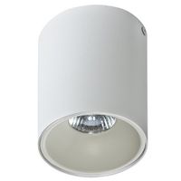 Spot LAMPA sufitowa AZ.GM4103 WH/ALU RULLO BIANCO ALUMINO okrągła OPRAWA metalowa DOWNLIGHT natynkowy biały