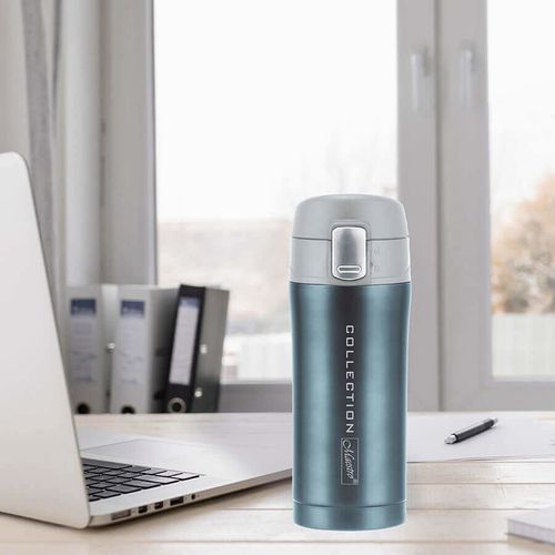 TERMOS KUBEK TERMICZNY BIDON STALOWY 320 ml BLUE na Arena.pl