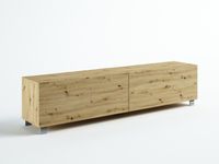 STOJĄCA SZAFKA RTV 120 CM DĄB ARTISAN MAT / POŁYSK