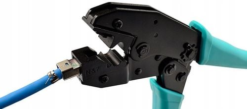 ZACISKARKA DO WTYKÓW EKRANOWANYCH RJ45 KAT.6A KAT.7 NA GRUBY KABEL na Arena.pl