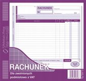 RACHUNEK 2/3 A4 DLA ZWOL. Z VAT 231-2