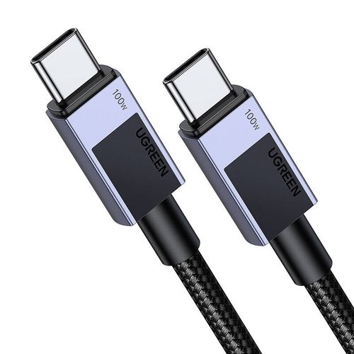 kabel usb-c do usb-c ugreen l512, 100w, 5a, 0.5m (czarny) na Arena.pl